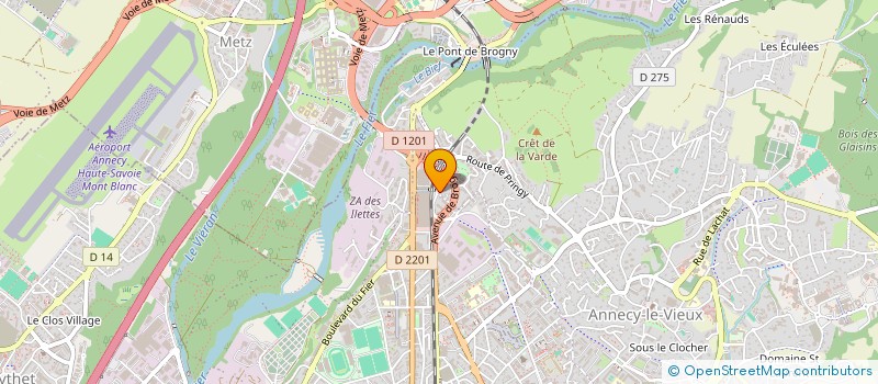 localisation de l'entreprise SCCV PERS JUSSY TENUET à ANNECY