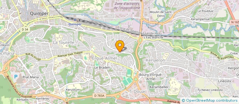 localisation de l'entreprise SCCV PLEIN SUD à QUIMPER