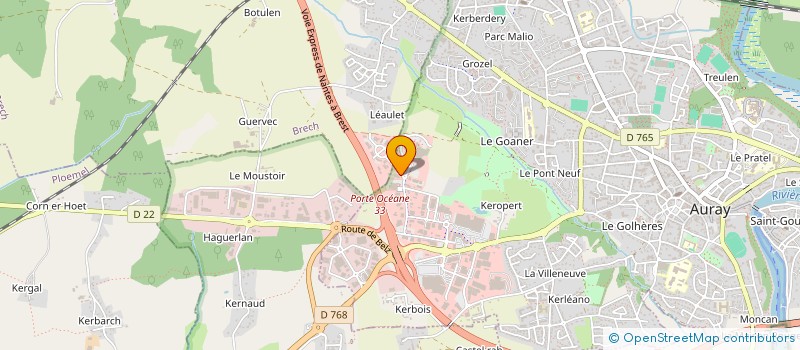 localisation de l'entreprise SCCV PRK1 à AURAY
