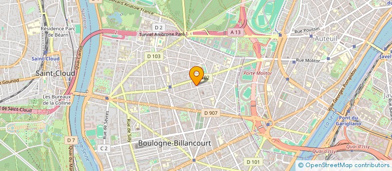localisation de l'entreprise SCCV PUN SAINT OUEN LANDY à BOULOGNE-BILLANCOURT