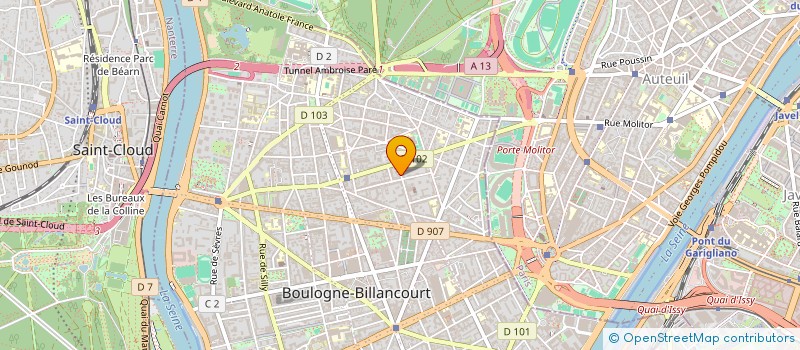 localisation de l'entreprise SCCV PUN VILLEPINTE EDOUARD BRANLY à BOULOGNE-BILLANCOURT