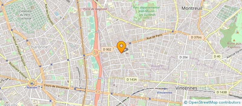 localisation de l'entreprise SCCV PVC 75 à MONTREUIL