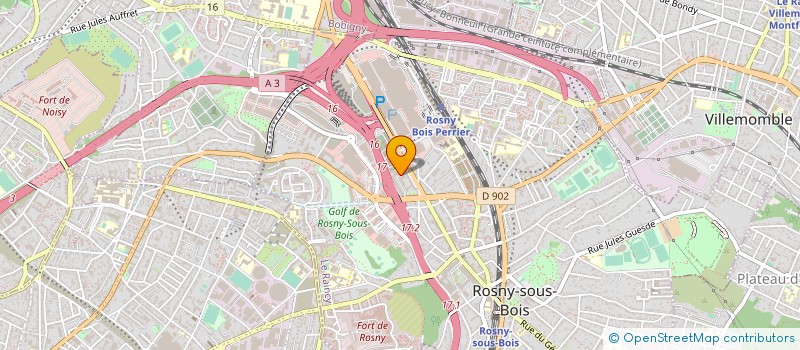 localisation de l'entreprise SCCV QUAI 30 à ROSNY-SOUS-BOIS