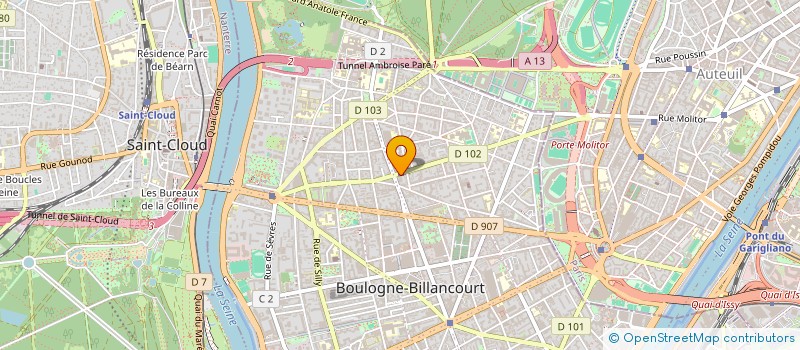 localisation de l'entreprise SCCV RENNEO DEVELOPPEMENT à BOULOGNE-BILLANCOURT