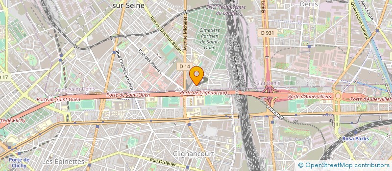 localisation de l'entreprise SCCV RESIDENCE ANTICA  SAINT-OUEN-SUR-SEINE