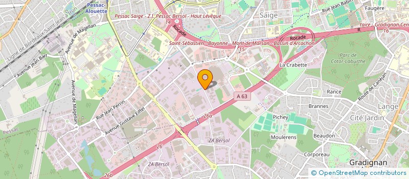 localisation de l'entreprise SCCV RESIDENCE DES ENTREPRENEURS  PESSAC