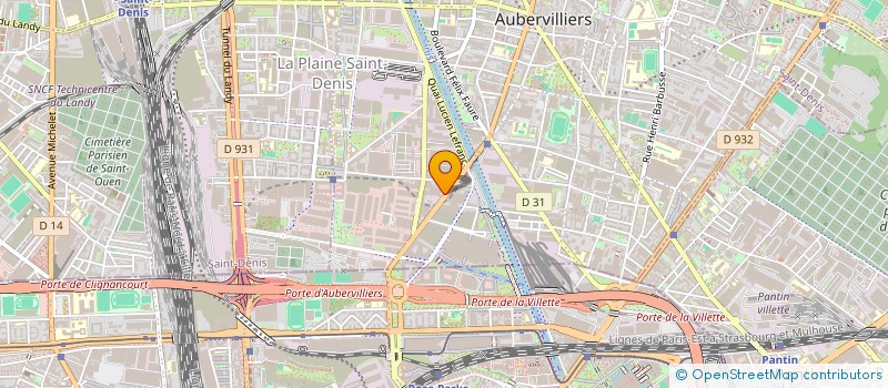 localisation de l'entreprise SCCV RESIDENCE EIFFEL à AUBERVILLIERS