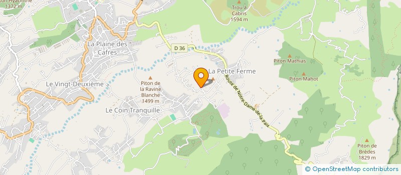 localisation de l'entreprise SCCV RESIDENCE PLAINE DES CAFRES  LE TAMPON