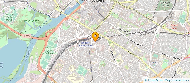 localisation de l'entreprise SCCV RESIDENCES ET URBANISME à ANGERS