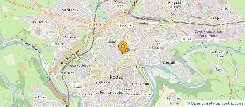 localisation de l'entreprise SCCV RODIN à RODEZ