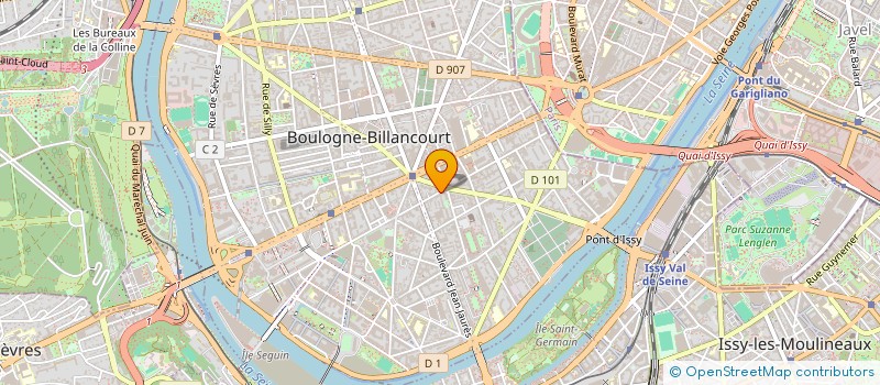 localisation de l'entreprise SCCV ROSE BERTIN à BOULOGNE-BILLANCOURT
