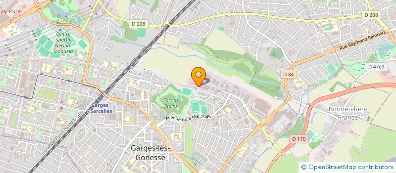 localisation de l'entreprise SCCV ROSNY DELAUNAY LECLERC à GARGES-LES-GONESSE