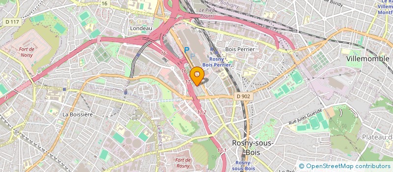 localisation de l'entreprise SCCV ROSNY ICONICA à ROSNY-SOUS-BOIS