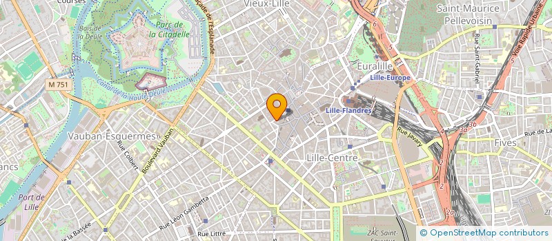 localisation de l'entreprise SCCV ROUBAIX RUE DE L'OUEST  LILLE