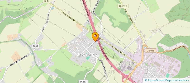 localisation de l'entreprise SCCV ROUTE DE DUCLAIR  LA VAUPALIERE