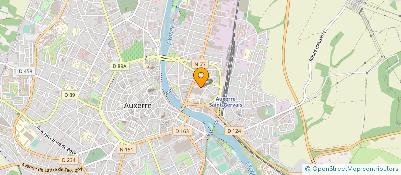 localisation de l'entreprise SCCV RUE MAX BLONDAT à AUXERRE