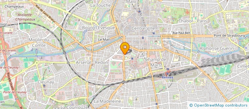 localisation de l'entreprise SCCV SAINT JACQUES GAITE SUD  RENNES