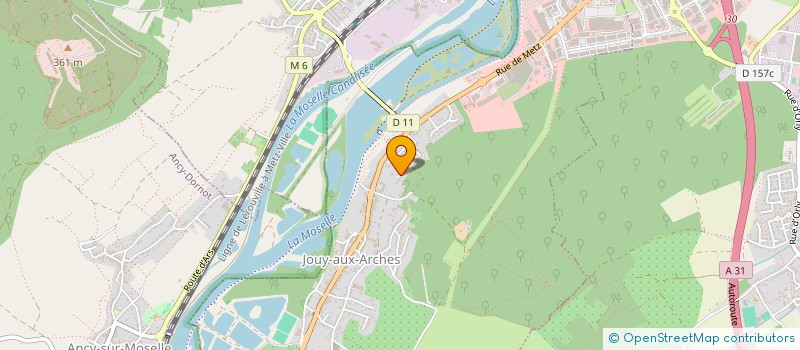 localisation de l'entreprise SCCV SAINTE-RUF  JOUY-AUX-ARCHES