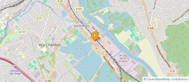 localisation de l'entreprise SCCV SARTROUVILLE RUE MICHELET  VIRY-CHATILLON