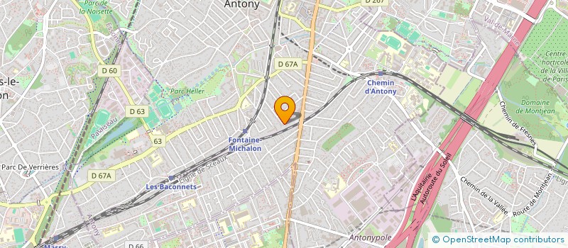 localisation de l'entreprise SCCV SENS à ANTONY