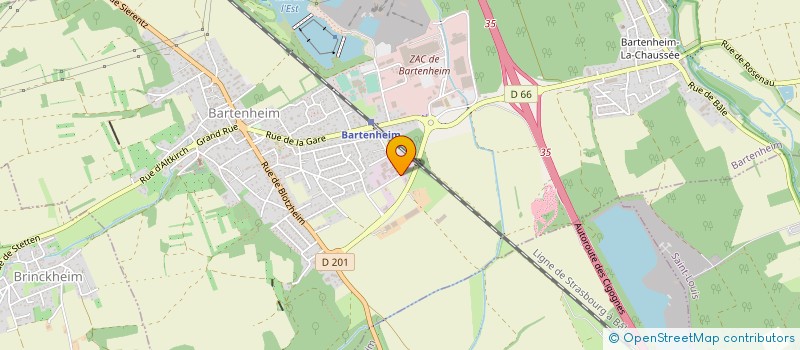 localisation de l'entreprise SCCV SERENITE BARTENHEIM à BARTENHEIM