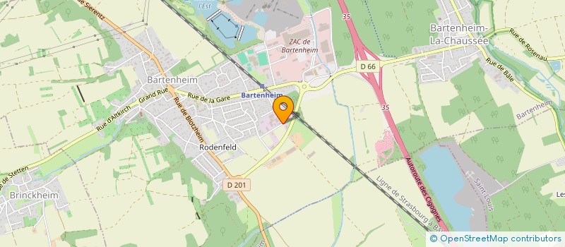 localisation de l'entreprise SCCV SERENITE SIERENTZ à BARTENHEIM