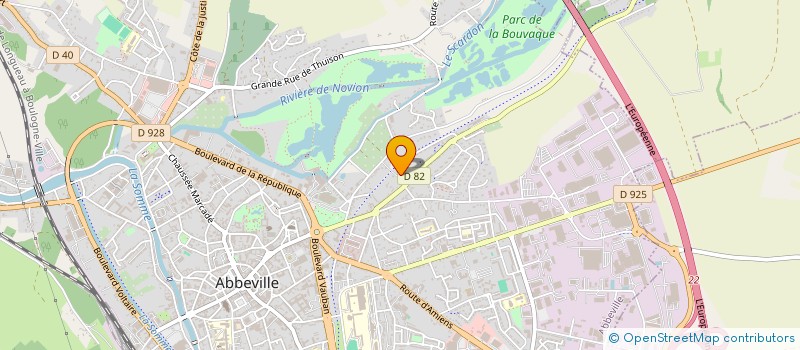 localisation de l'entreprise SCCV SERENYA-MEUNG à ABBEVILLE