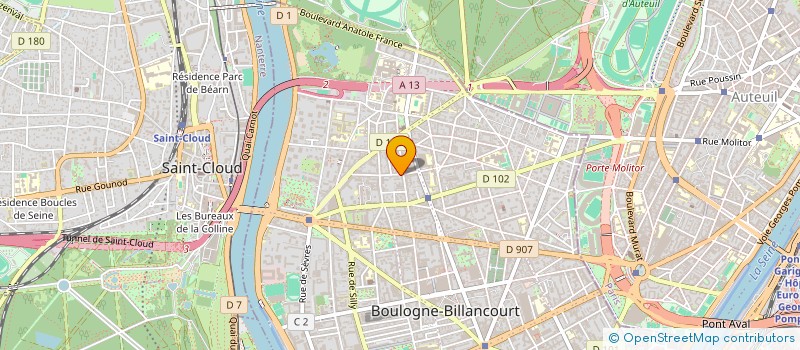 localisation de l'entreprise SCCV SERRIS SCANDINAVES à BOULOGNE-BILLANCOURT
