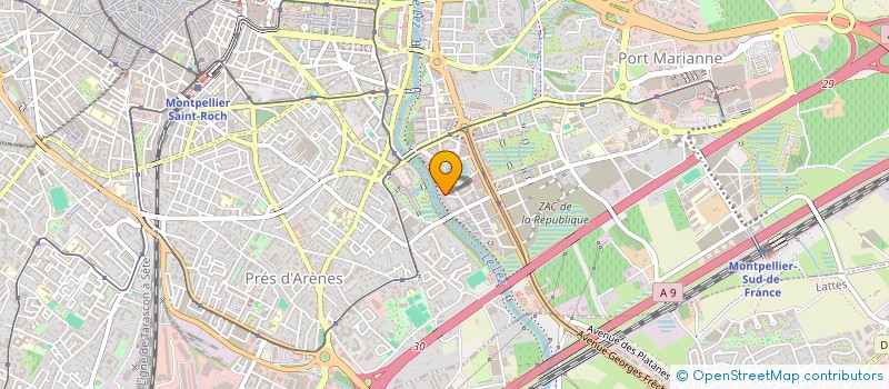 localisation de l'entreprise SCCV SEVERIN à MONTPELLIER