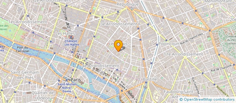 localisation de l'entreprise SCCV SIRIUS à PARIS