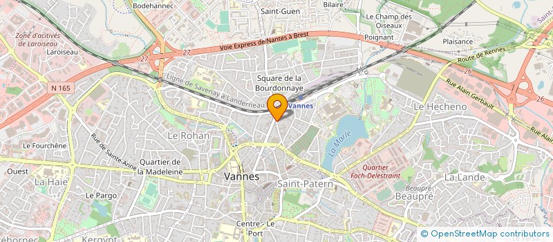 localisation de l'entreprise SCCV ST LAURENT  VANNES