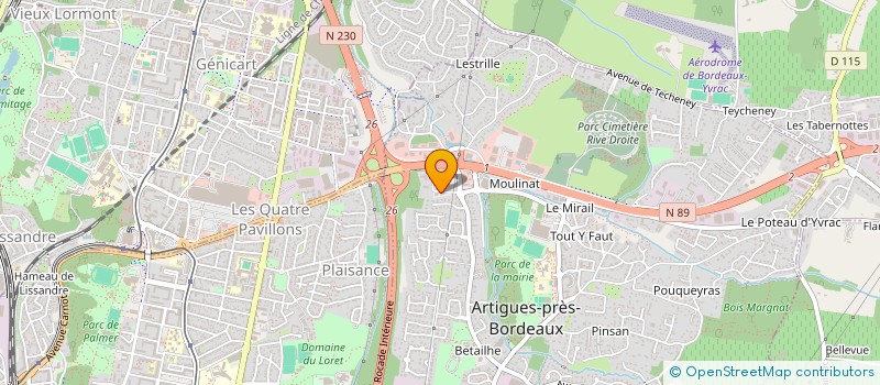 localisation de l'entreprise SCCV ST LOUBES PASTEUR  ARTIGUES-PRES-BORDEAUX