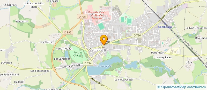 localisation de l'entreprise SCCV ST PETREUX  COMBOURG