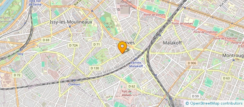 localisation de l'entreprise SCCV SUR LA ROUTE DES BAUX à VANVES