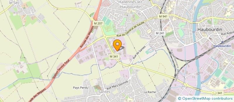 localisation de l'entreprise SCCV TAMARIS 35  HALLENNES-LEZ-HAUBOURDIN