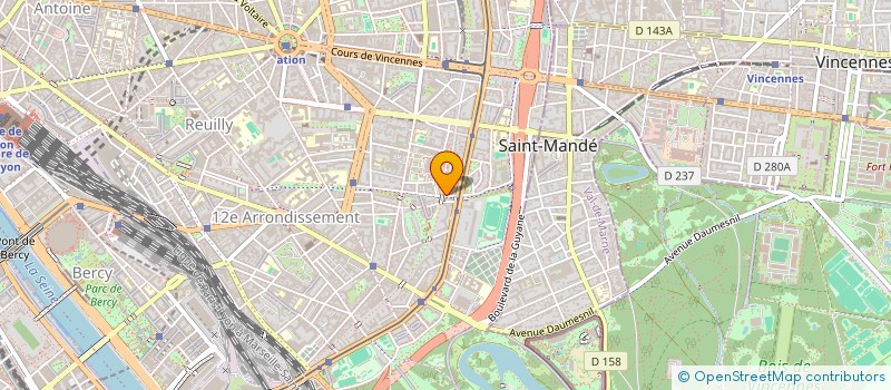 localisation de l'entreprise SCCV TENDANCE à PARIS