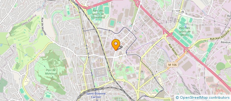 localisation de l'entreprise SCCV TERROIR BONSON à SAINT-ETIENNE
