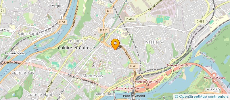 localisation de l'entreprise SCCV TETE DU SOLEIL à CALUIRE-ET-CUIRE