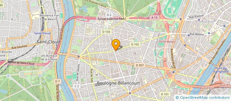localisation de l'entreprise SCCV TOULOUSE DEMOISELLES à BOULOGNE-BILLANCOURT