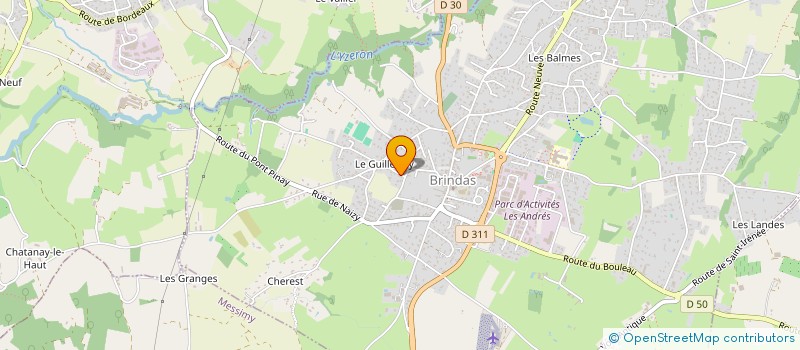 localisation de l'entreprise SCCV TRAN INVEST à BRINDAS
