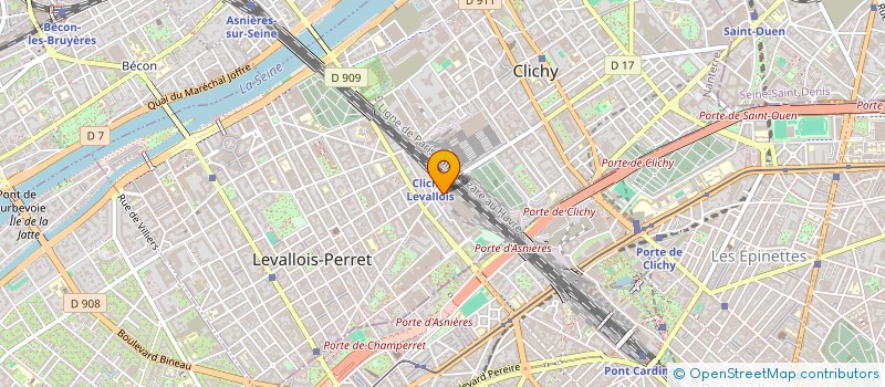 localisation de l'entreprise SCCV TRAPPES 11-17 MARTIN LUTHER KING  LEVALLOIS-PERRET