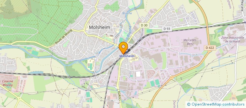 localisation de l'entreprise SCCV TRINTIGNANT à MOLSHEIM