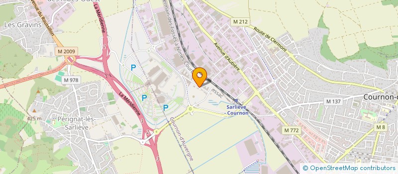 localisation de l'entreprise SCCV URBAN ORSAY à COURNON-D'AUVERGNE