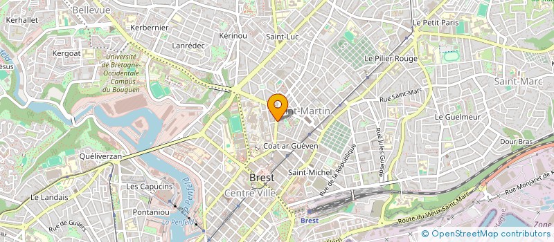 localisation de l'entreprise SCCV VALENTIN à BREST