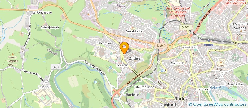 localisation de l'entreprise SCCV VAN GOGH à RODEZ