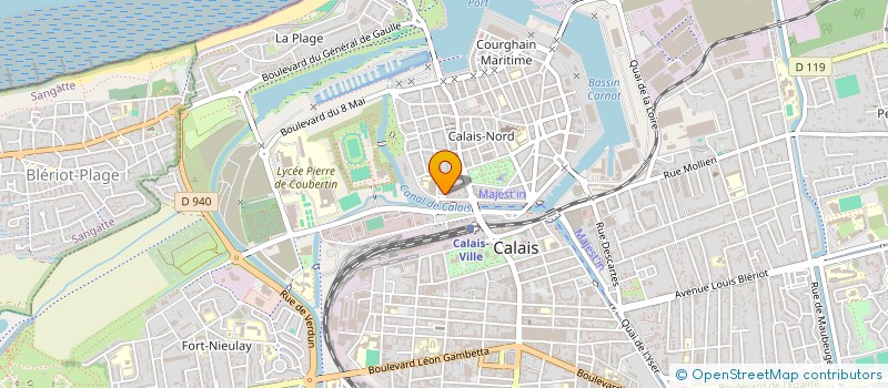 localisation de l'entreprise SCCV VANDAMME  CALAIS