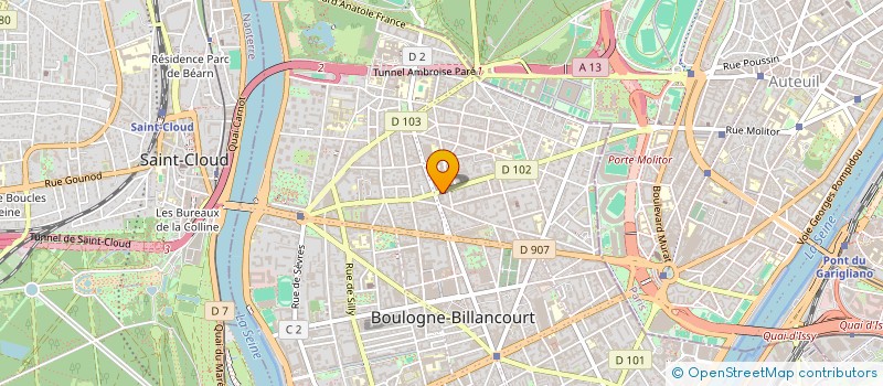 localisation de l'entreprise SCCV VENCE ECOPARC ALIZES à BOULOGNE-BILLANCOURT
