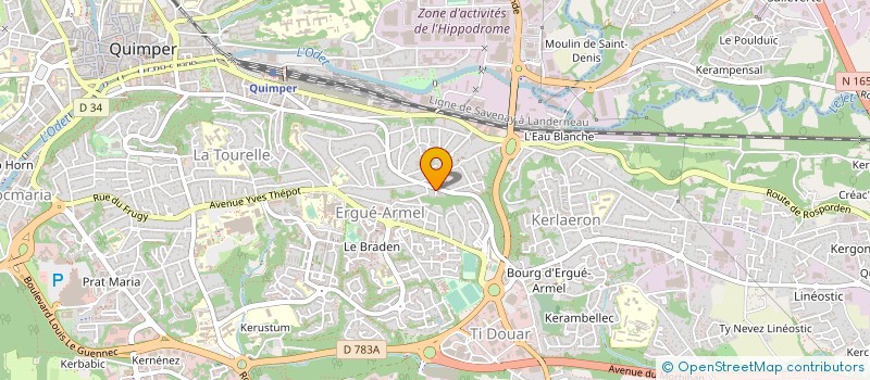 localisation de l'entreprise SCCV VENELLE DU MOULIN à QUIMPER