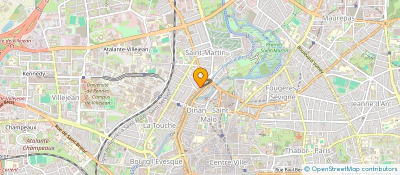 localisation de l'entreprise SCCV VIEUXVILLE à RENNES