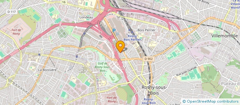 localisation de l'entreprise SCCV VILLA CALIENSIS à ROSNY-SOUS-BOIS